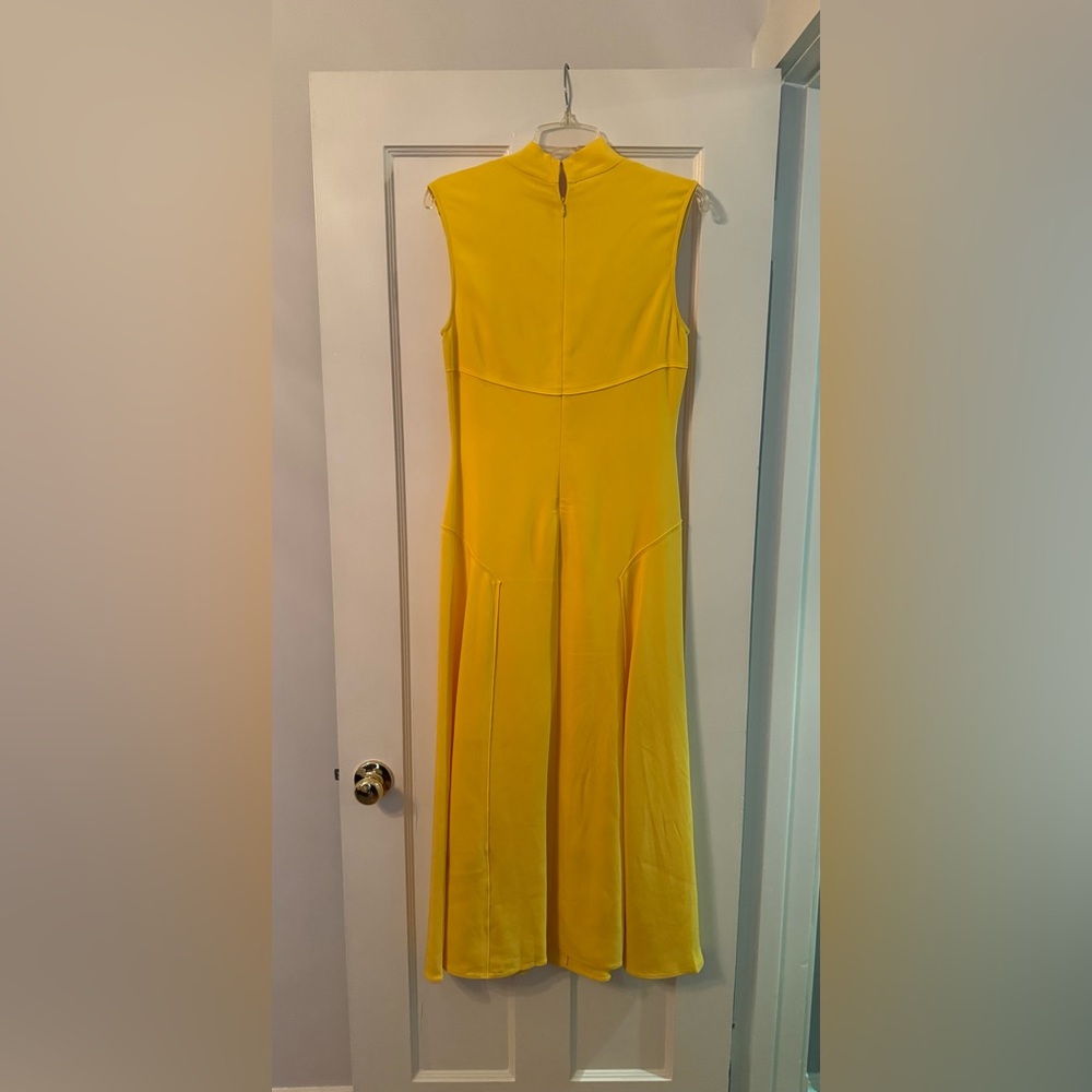 Reiss Yellow High Neck Dress